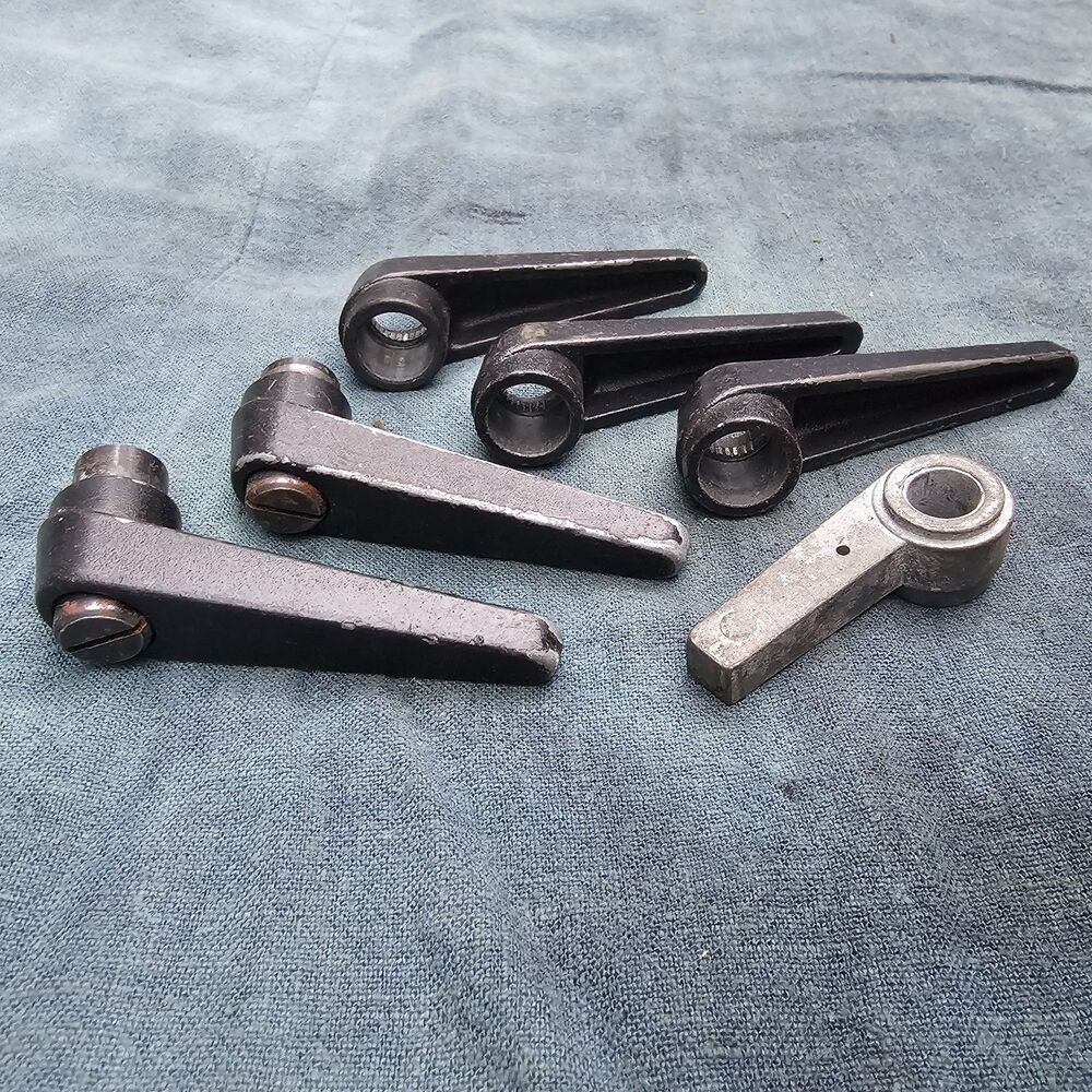 Vintage Safe Handles L-Shaped Adjustable Clamping Levers (Lot of 7)